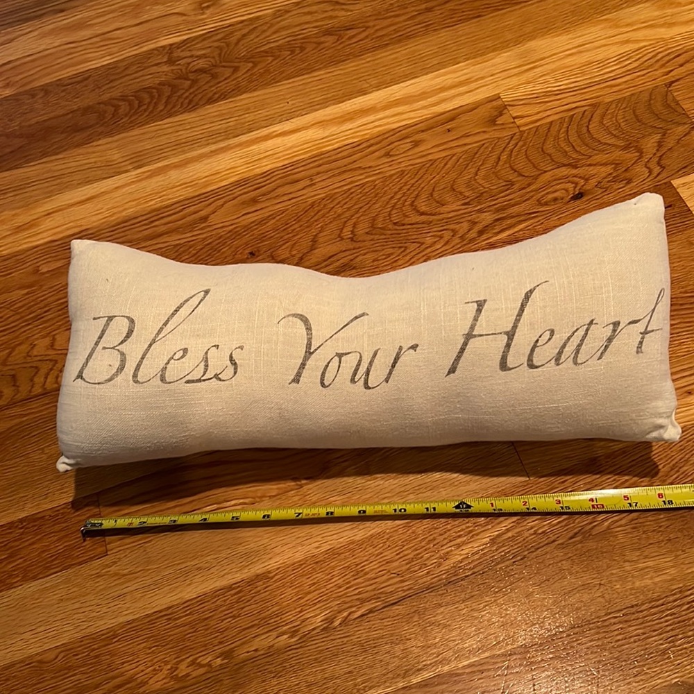 Bless your heart pillow
